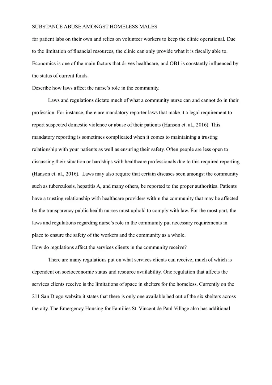 Community Nursing Careplan - Population Based Change Care Plan - Page 12