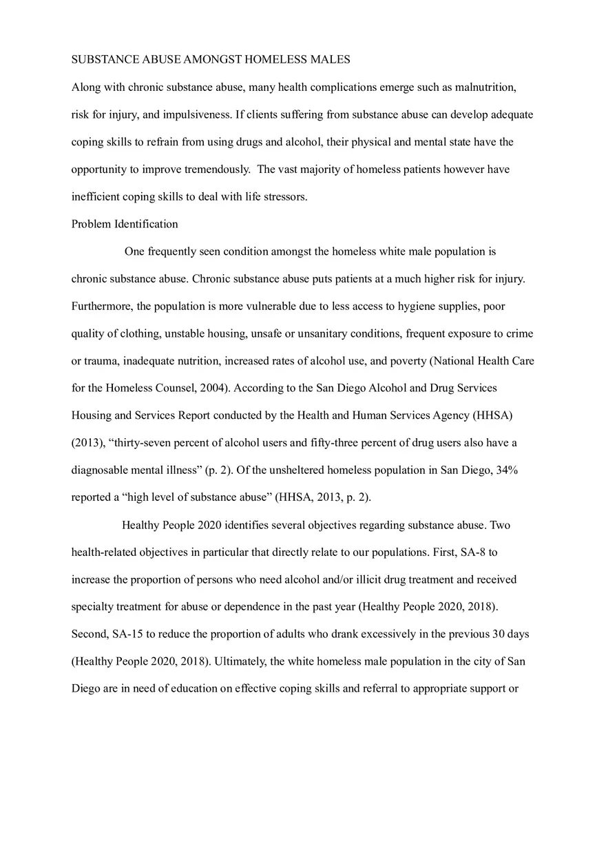 Community Nursing Careplan - Population Based Change Care Plan - Page 6