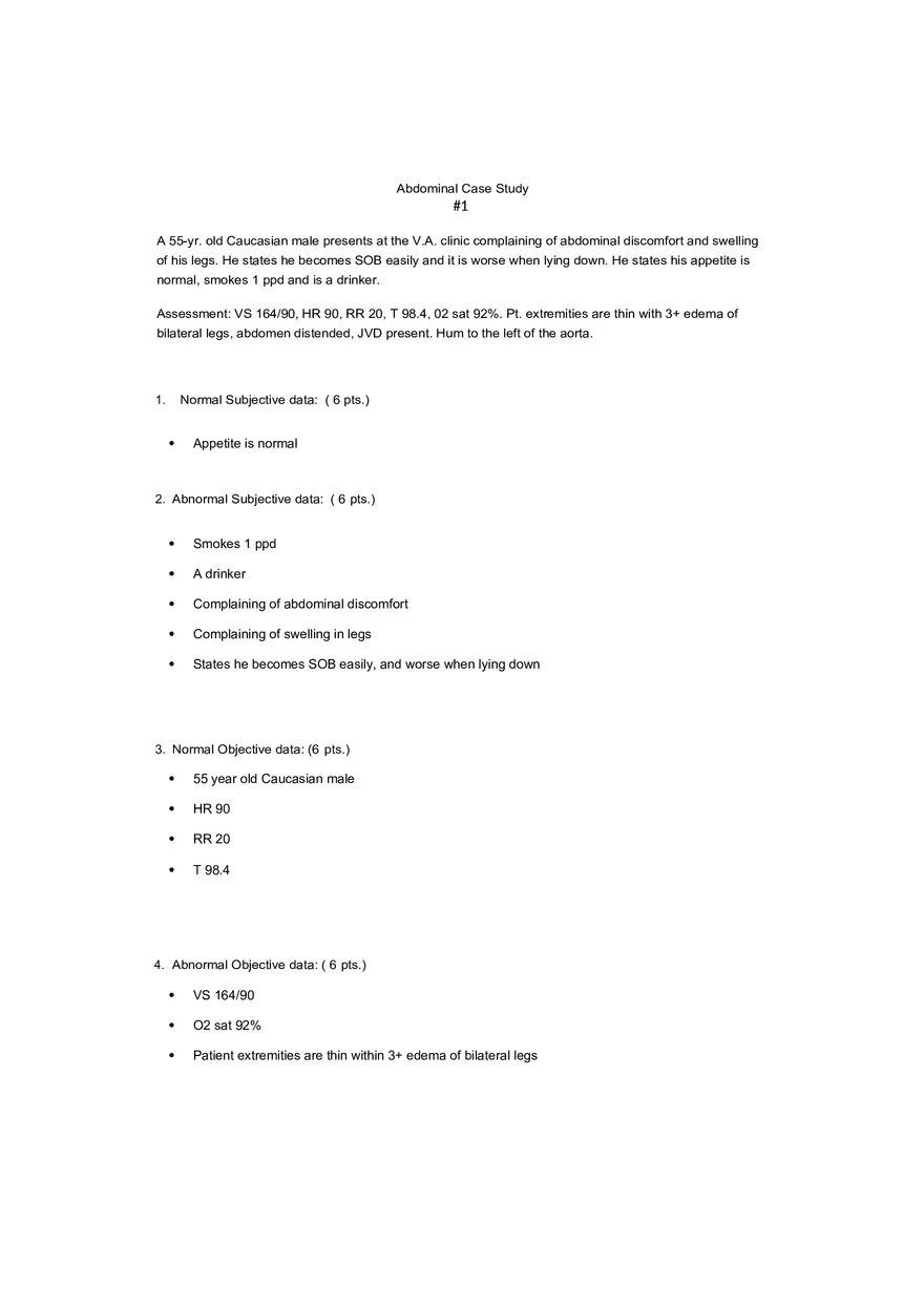 Abdominal Case Study 1 - Page 1