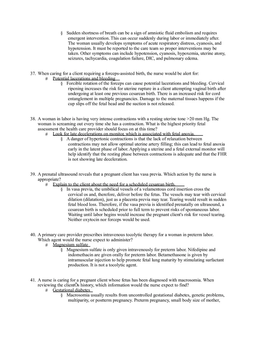 Nursing Management of Labor and Birth at Risk - Page 8