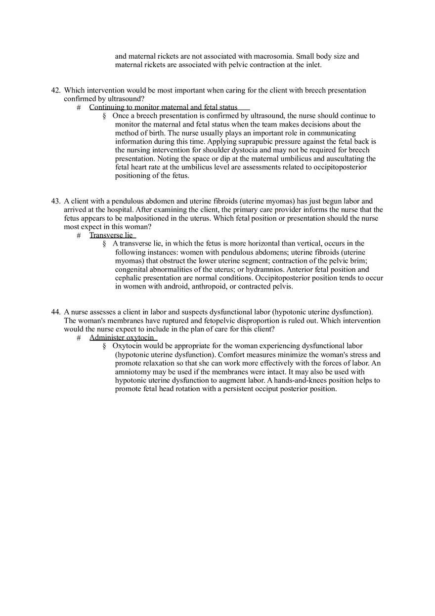 Nursing Management of Labor and Birth at Risk - Page 9