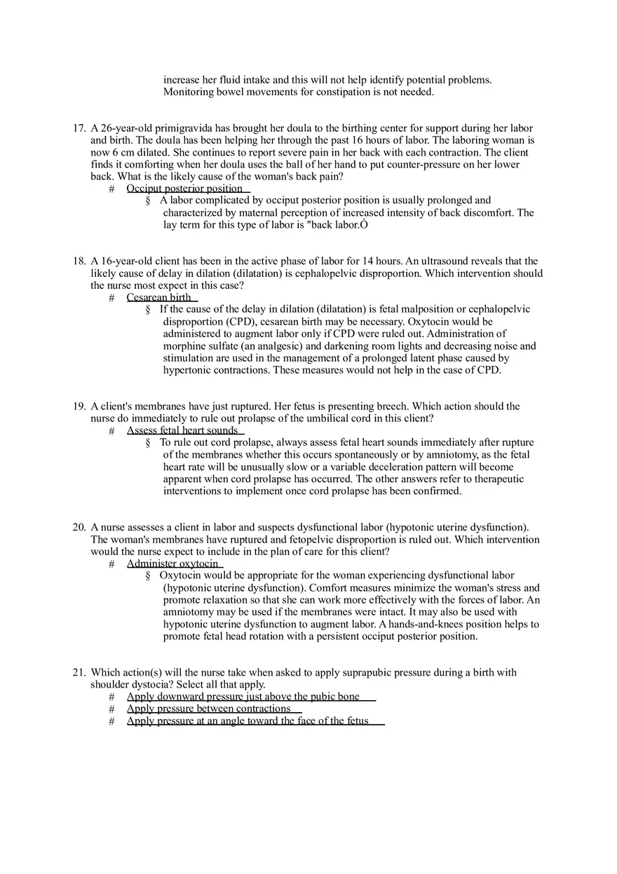 Nursing Management of Labor and Birth at Risk - Page 4