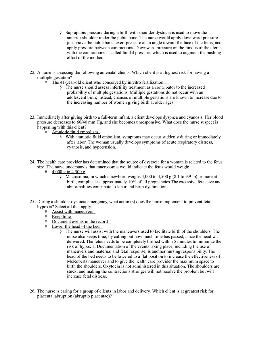 Nursing Management of Labor and Birth at Risk - Page 5