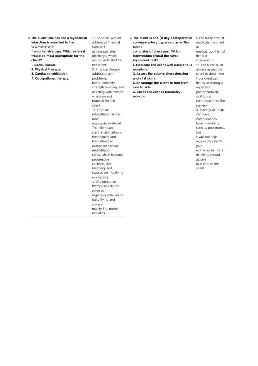 Cardiovascular Questions Part 1 - Page 8
