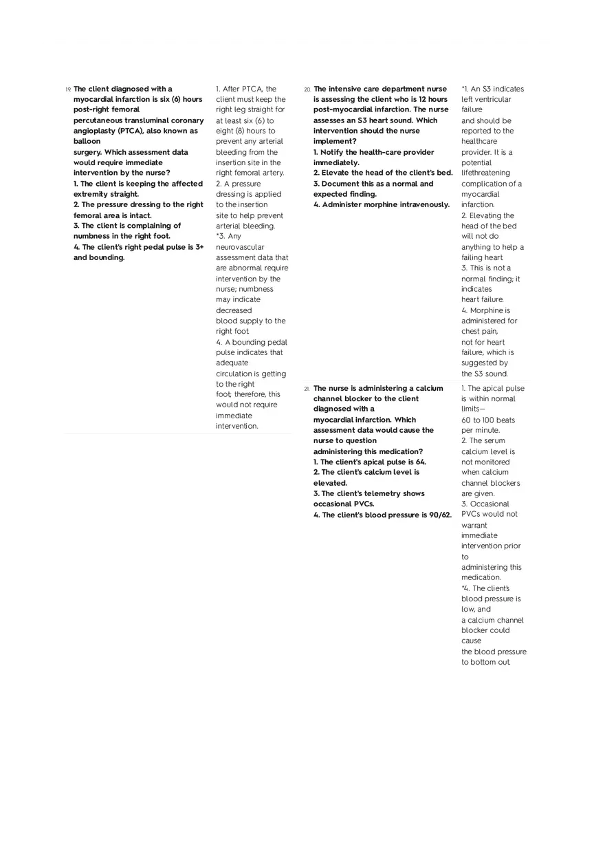 Cardiovascular Questions Part 1 - Page 9