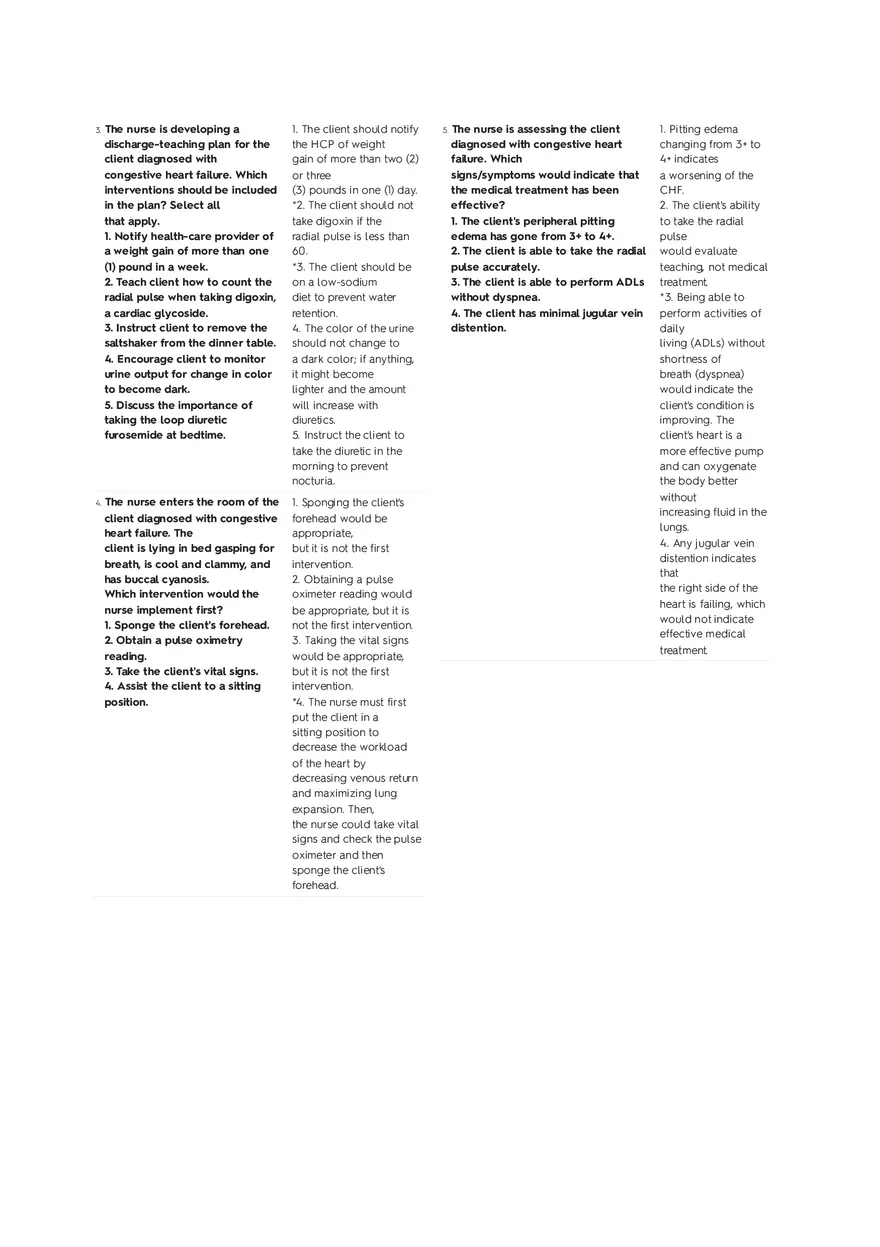 Cardiovascular Questions Part 1 - Page 2