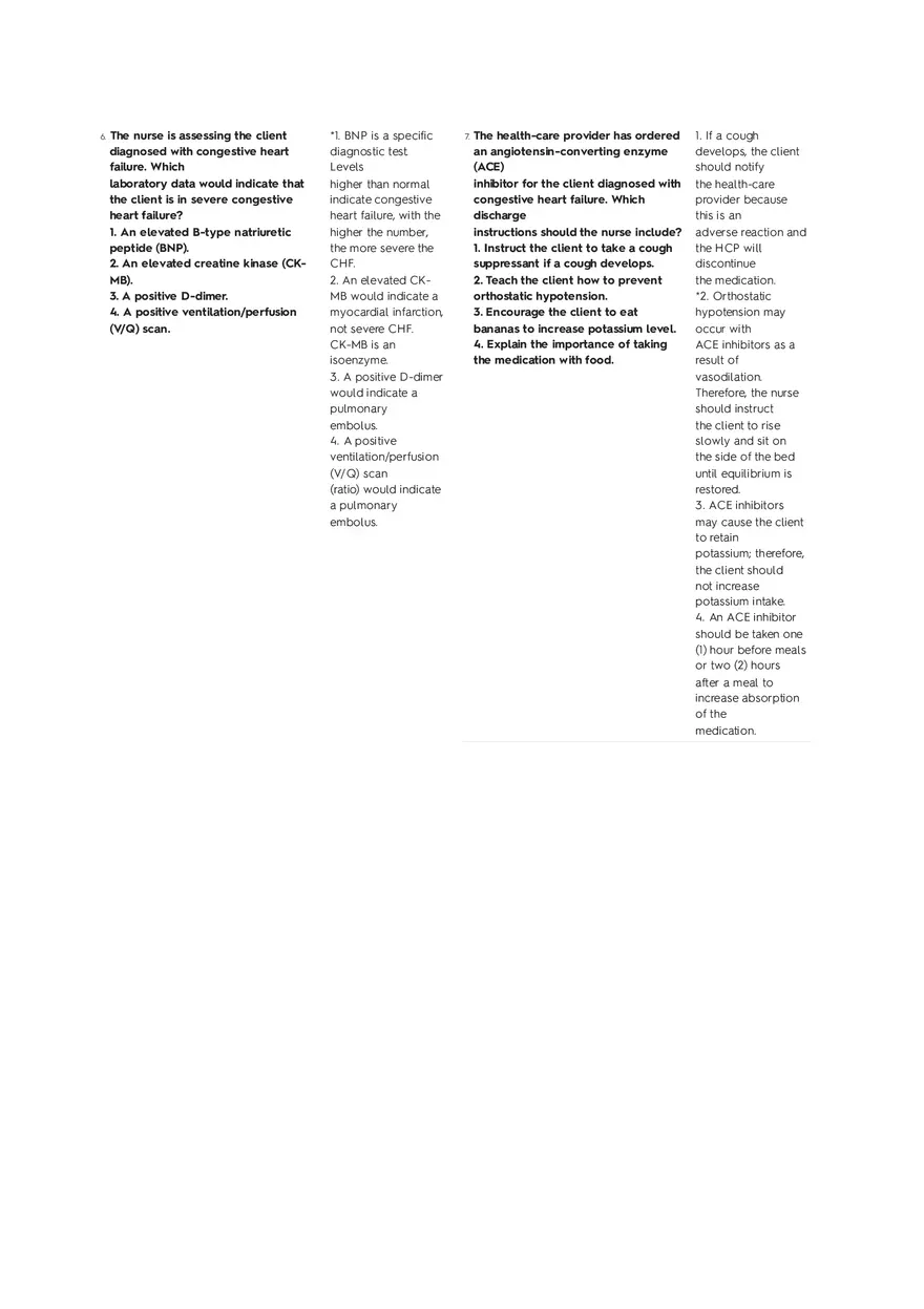 Cardiovascular Questions Part 1 - Page 3