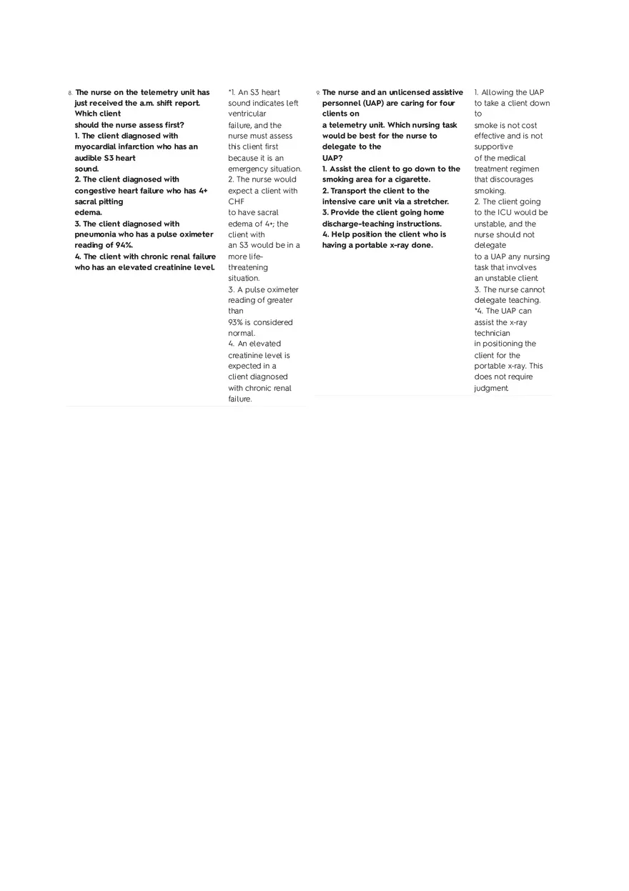 Cardiovascular Questions Part 1 - Page 4