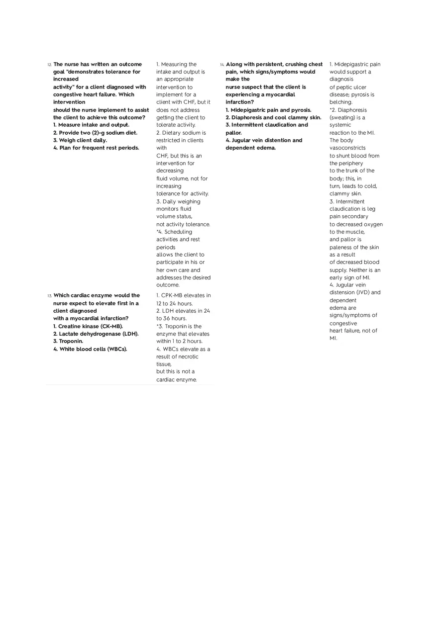 Cardiovascular Questions Part 1 - Page 6