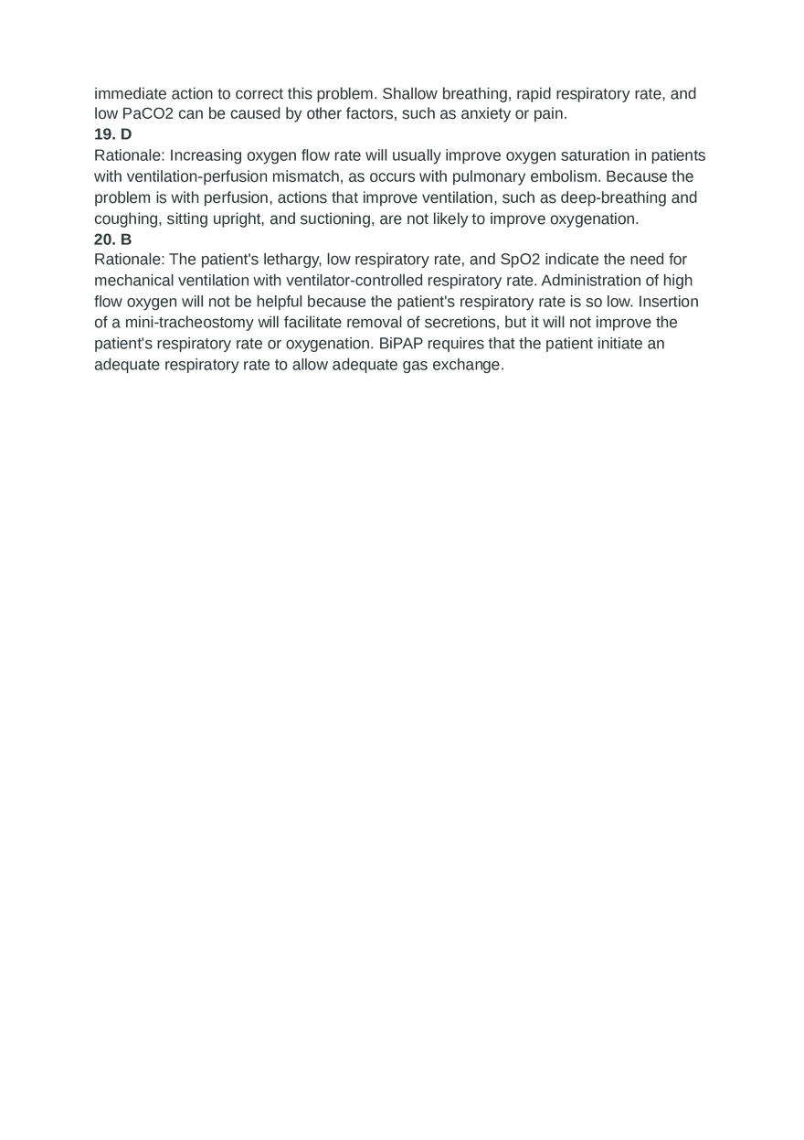 Acute Resp Distress Syndrome (ARDS) Answer Key Part 1 - Page 5