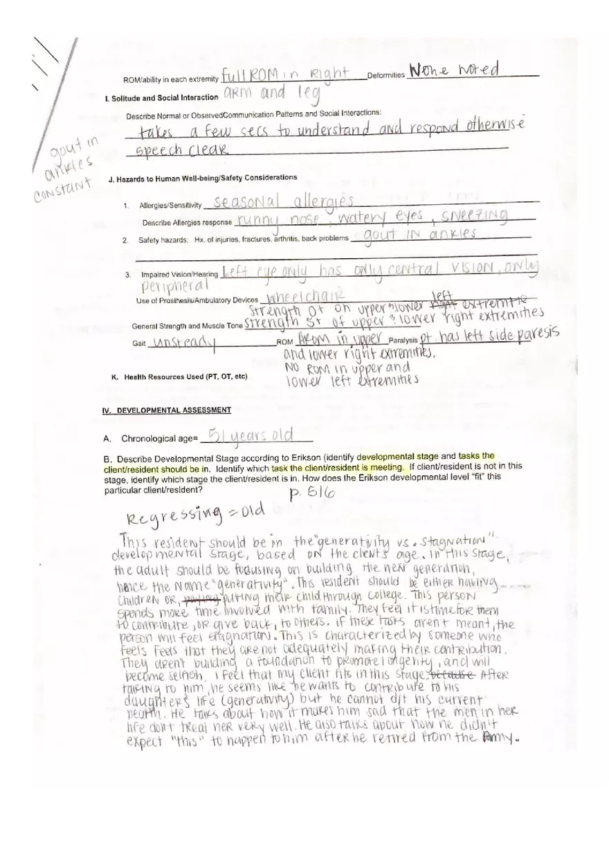 Example Holistic Nursing Assessment - Page 5