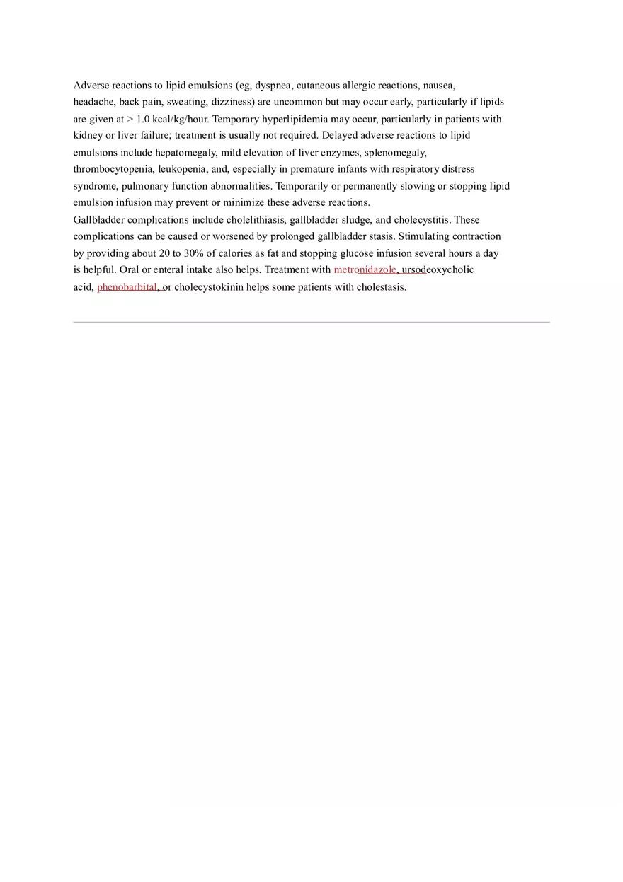 Total Parenteral Nutrition Cheat Sheet for Clinical on Medical Surgical - Page 4