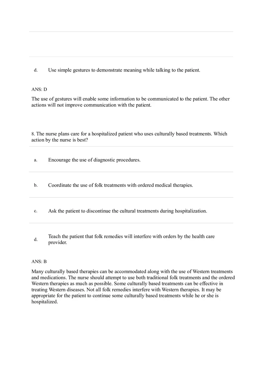 Health Disparities Answer Key Part 1 - Page 6