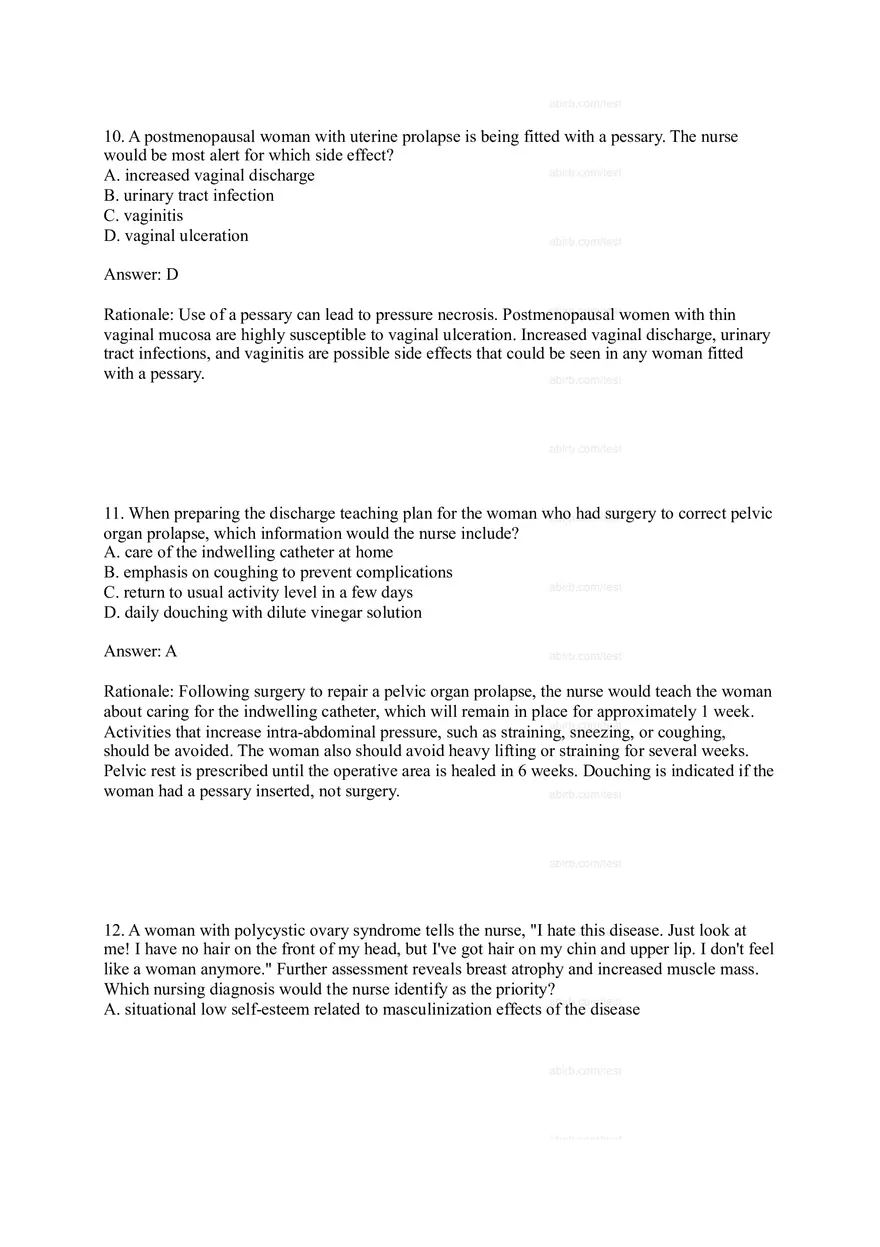Chapter 7 Nursing Test Bank - Page 9