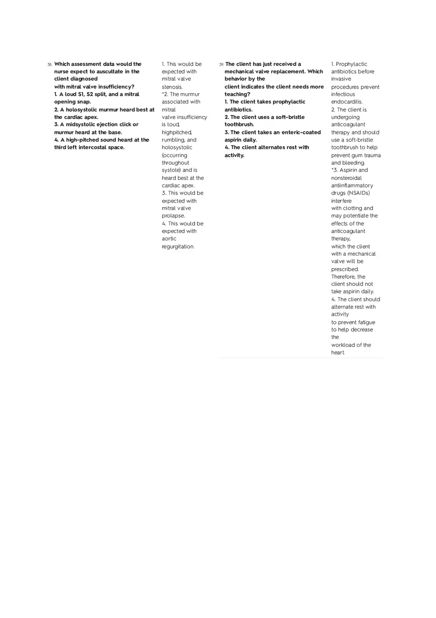 Cardiovascular Questions Part 2 - Page 7