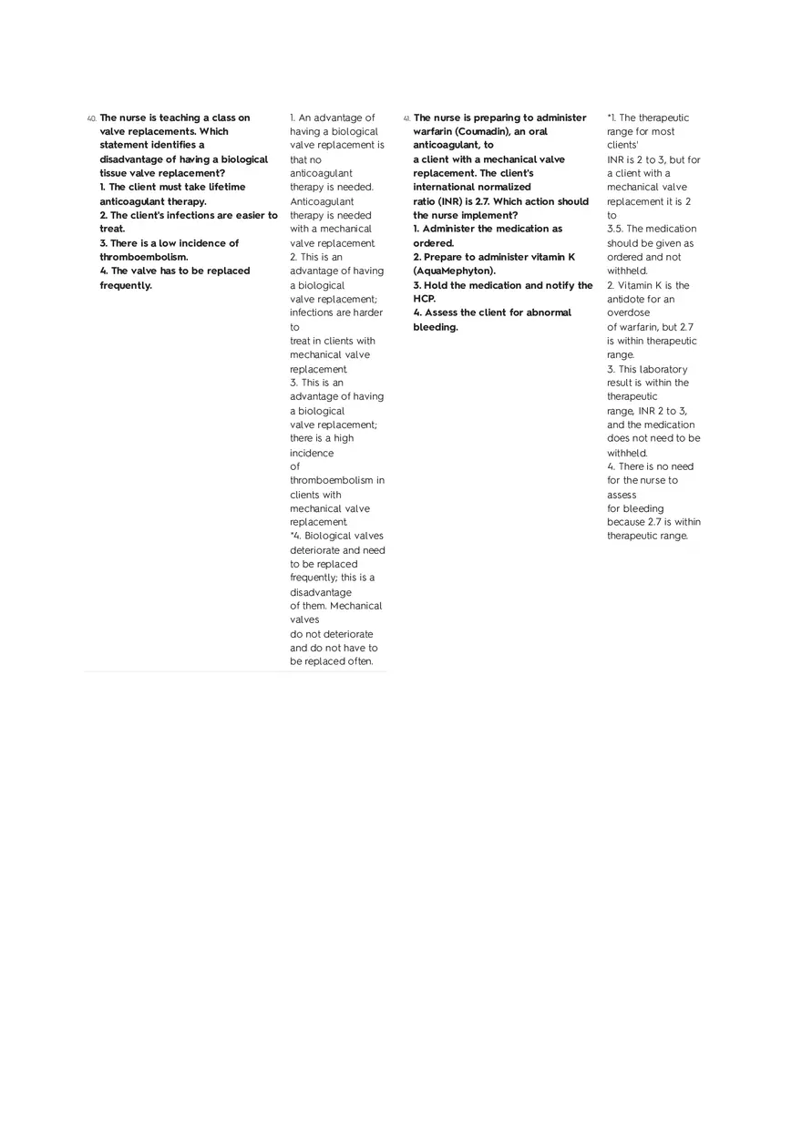 Cardiovascular Questions Part 2 - Page 8
