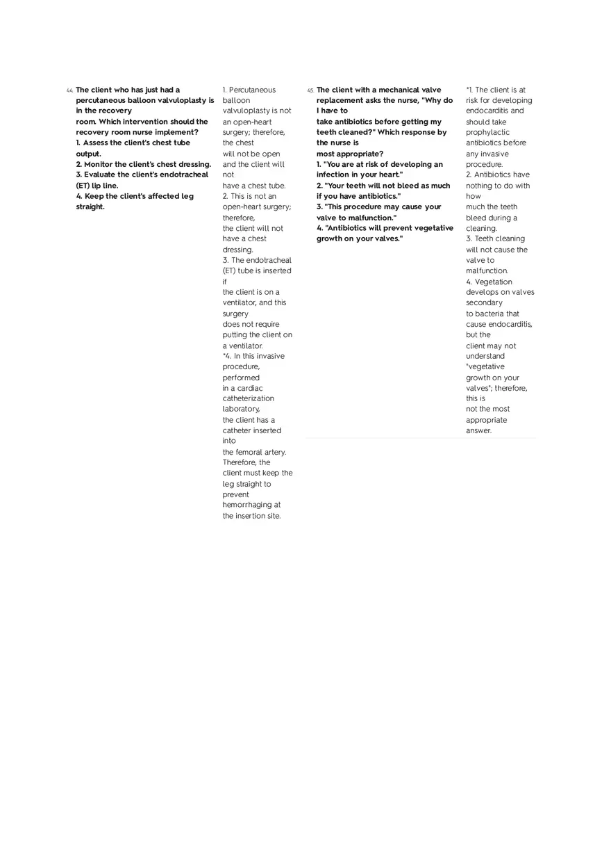 Cardiovascular Questions Part 2 - Page 10