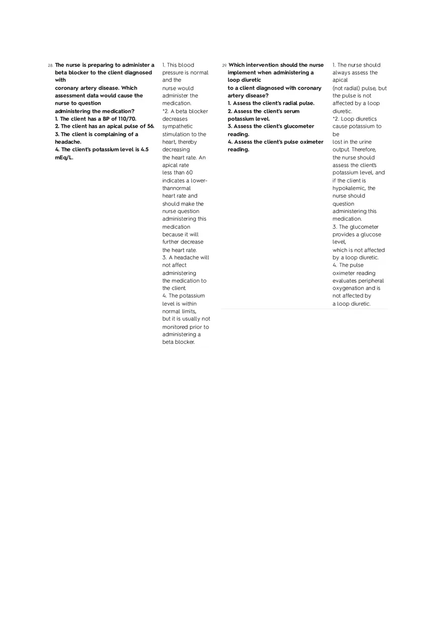 Cardiovascular Questions Part 2 - Page 3