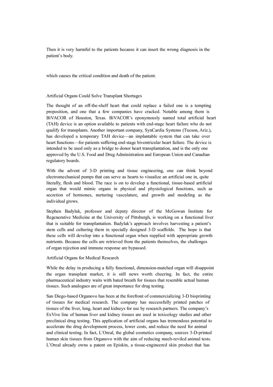 Advantages and Disadvantages of Medical Technology in Healthcare - Page 5