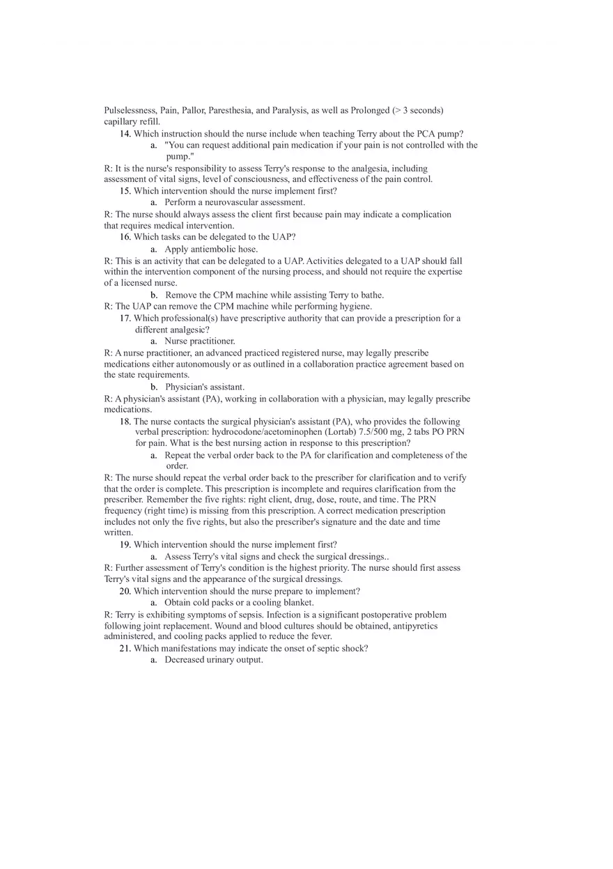 Rheumatoid Arthritis with Joint Arthroplasty Notes - Page 4