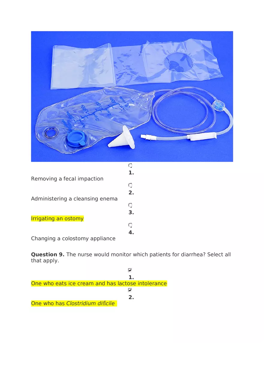 Urinary Bowel Elimination Davis Edge Quiz - Page 6