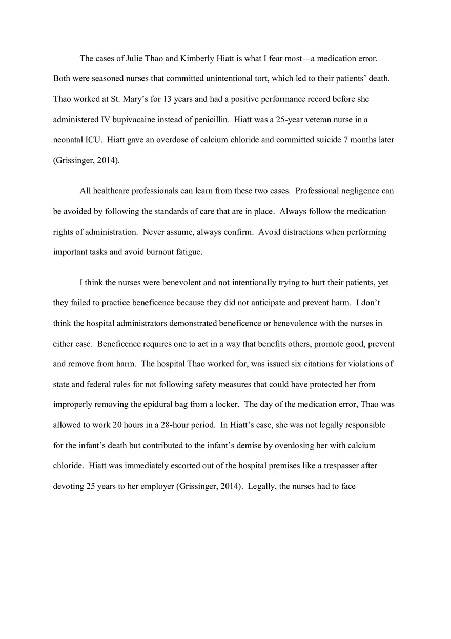 Medication Error Discussion - Page 1