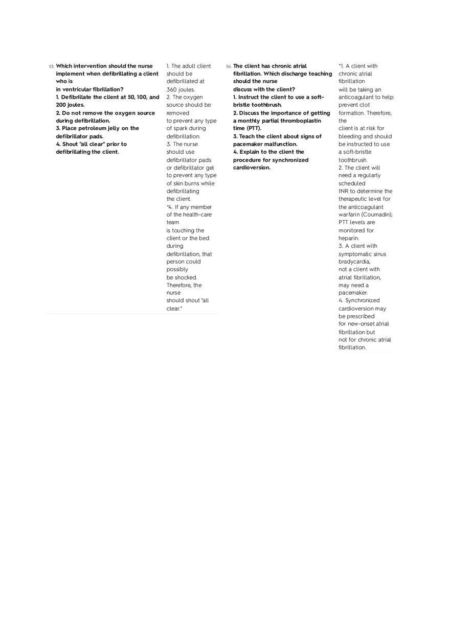 Cardiovascular Questions Part 3 - Page 7
