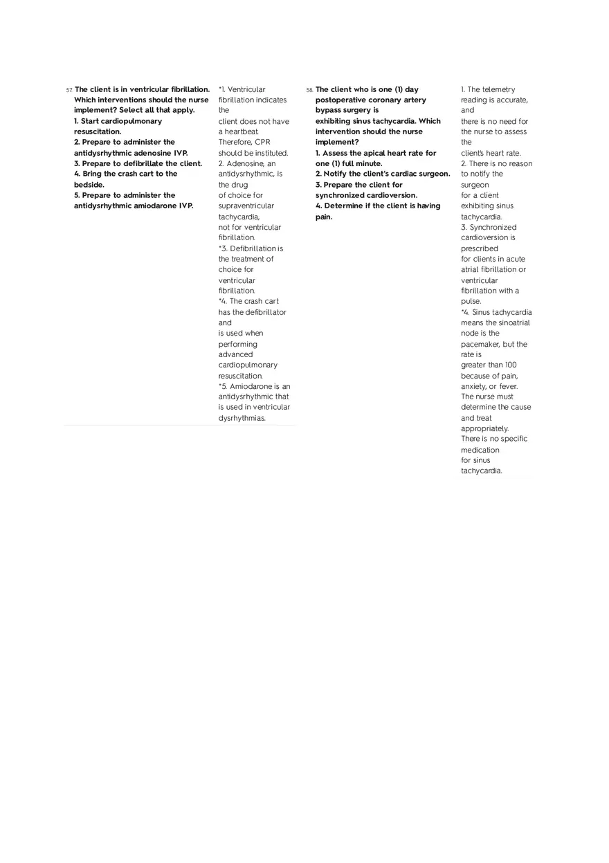 Cardiovascular Questions Part 3 - Page 9