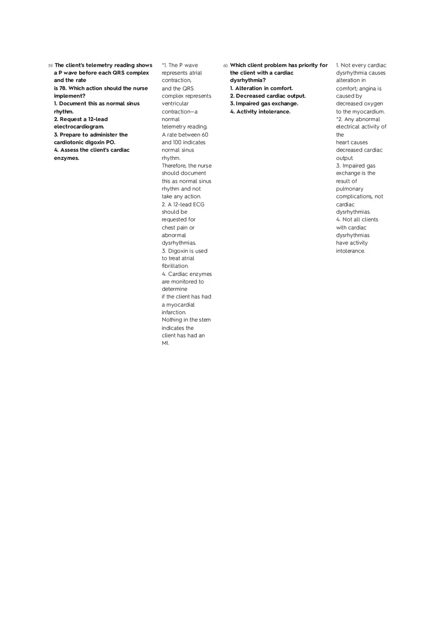 Cardiovascular Questions Part 3 - Page 10