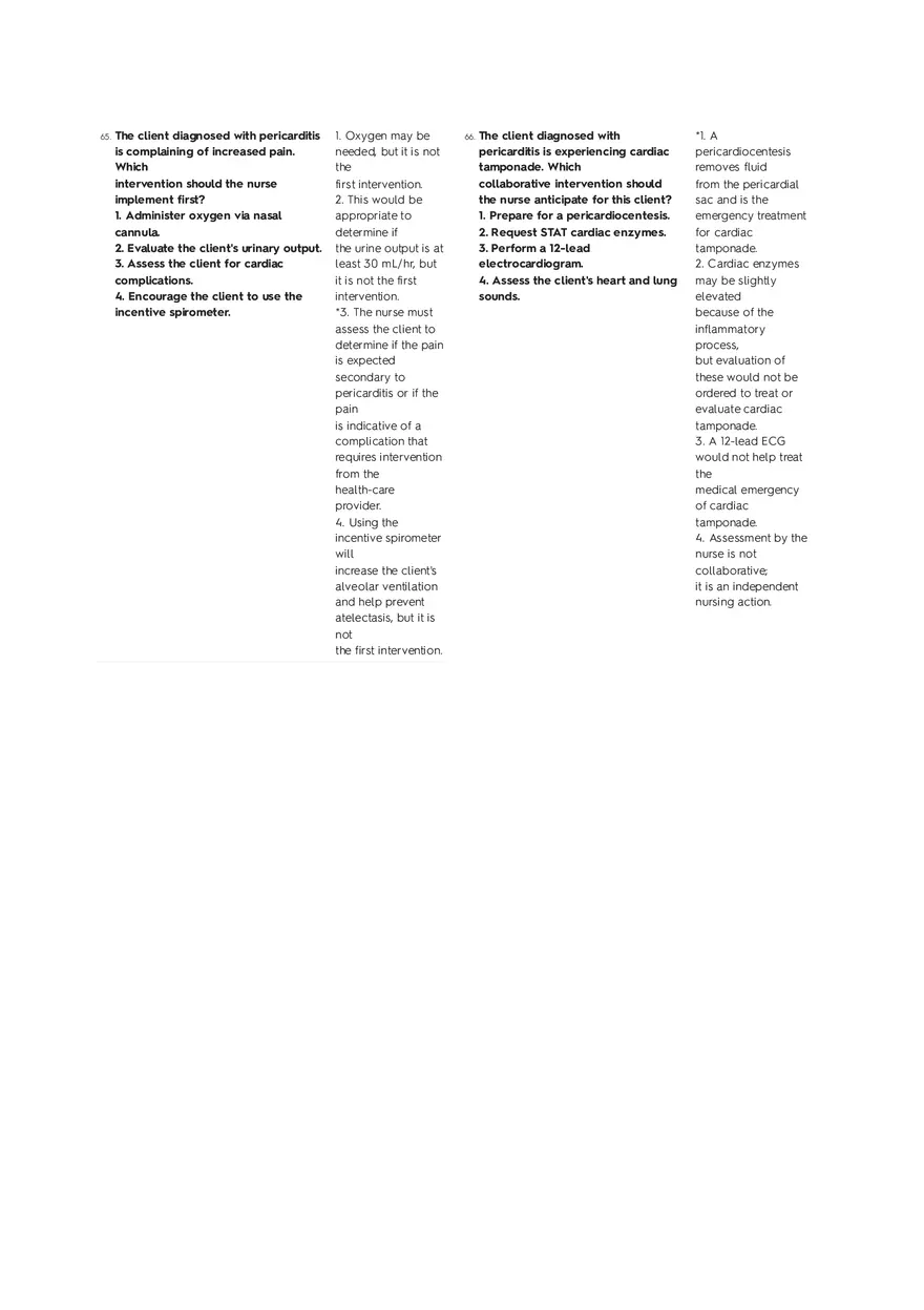 Cardiovascular Questions Part 3 - Page 13