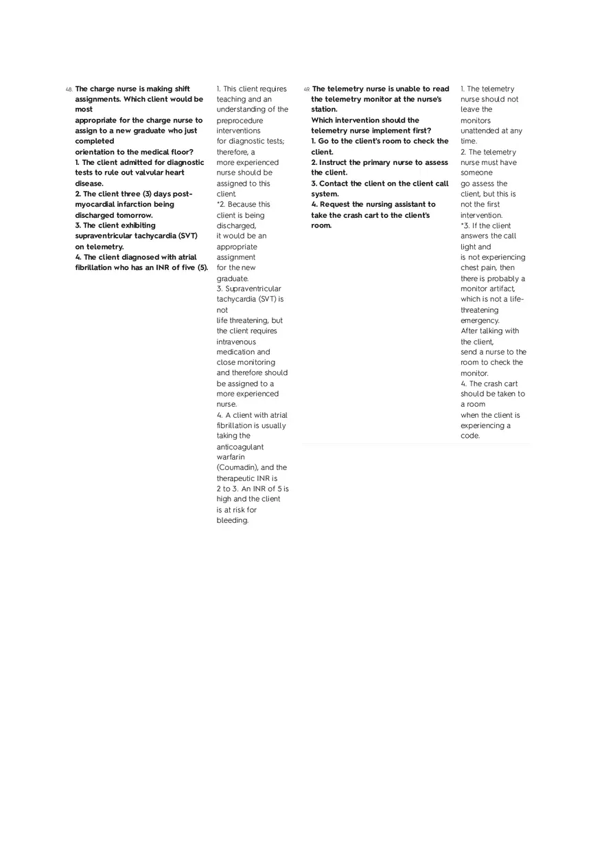 Cardiovascular Questions Part 3 - Page 2