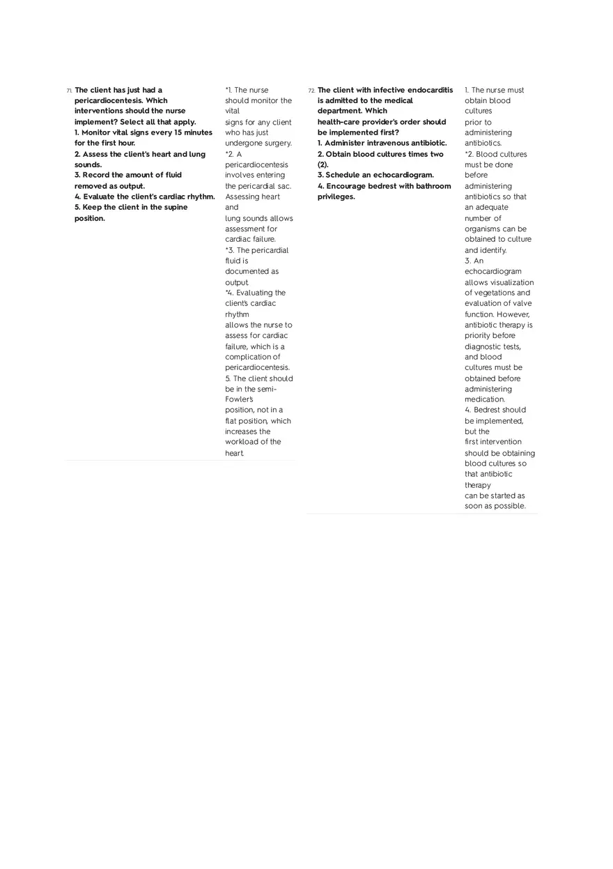 Cardiovascular Questions Part 3 - Page 5