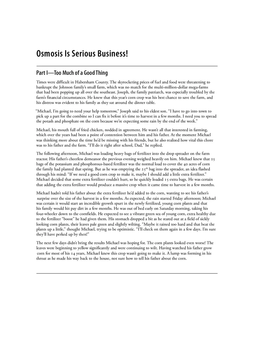 Osmosis is Serious Business - A Case Study - Page 1