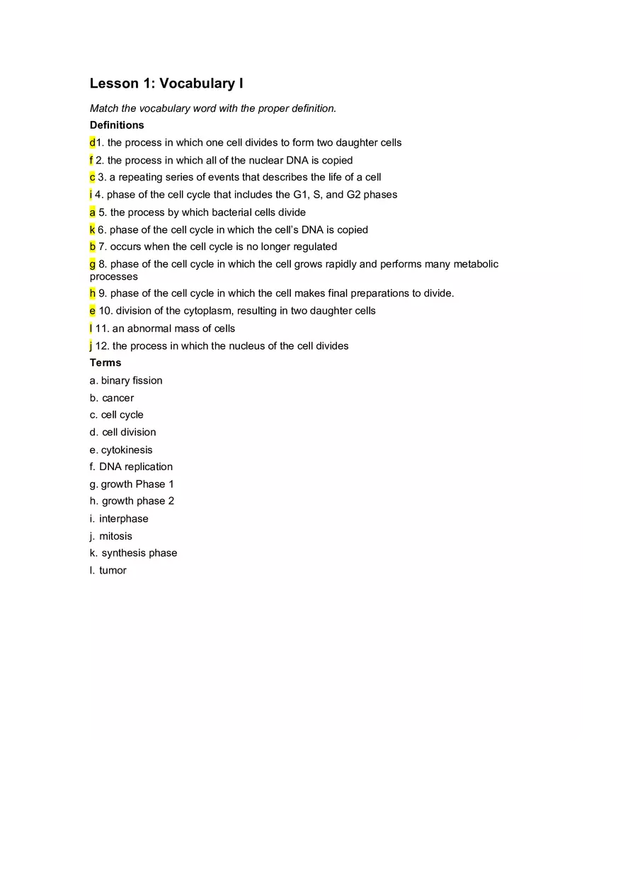 Cell Cycle Mitosis Meiosis Worksheet Answers - Page 18