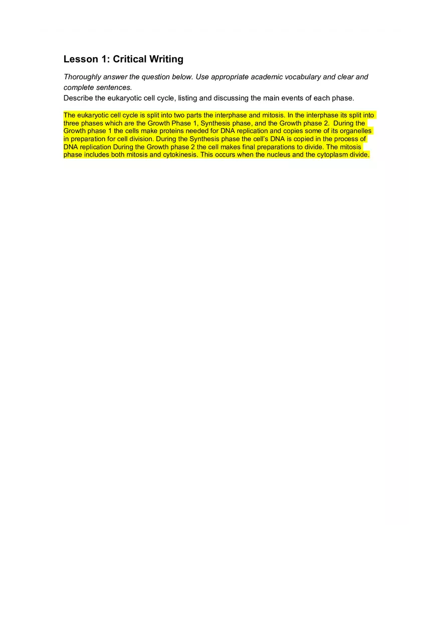 Cell Cycle Mitosis Meiosis Worksheet Answers - Page 20