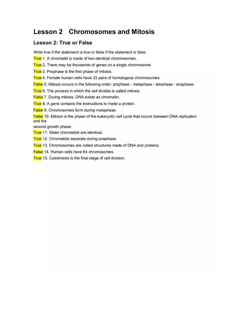 Cell Cycle Mitosis Meiosis Worksheet Answers - Page 21