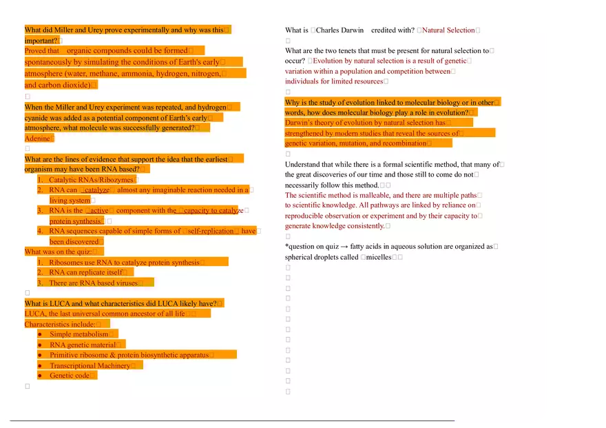 Molecular Biology - Lecture Notes 1-5 - Page 2