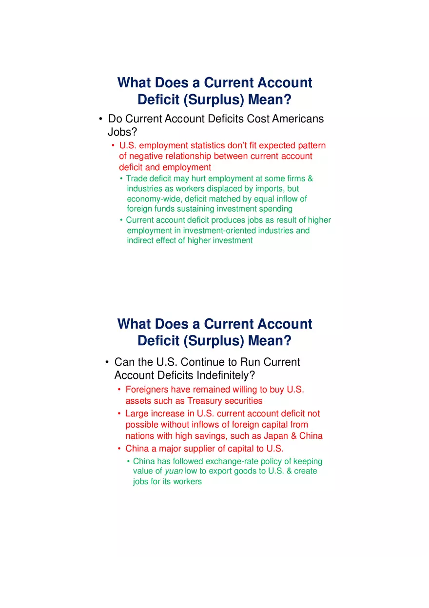 What Does a Current Account Deficit (Surplus) Mean Lecture - Page 7