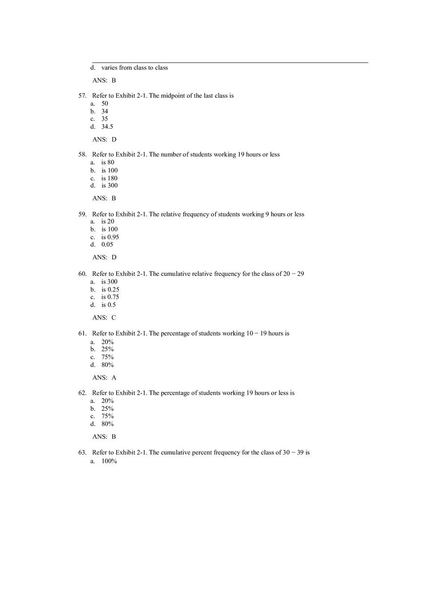 Descriptive Statistics - Tabular and Graphical Displays Chapter 2 Answers 1 - Page 11