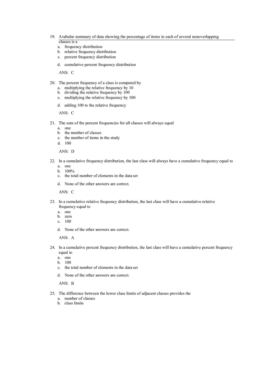 Descriptive Statistics - Tabular and Graphical Displays Chapter 2 Answers 1 - Page 5