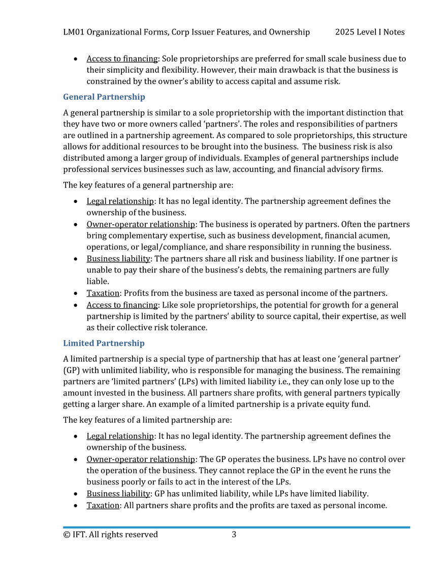 LM01 Organizational Forms, Corporate Issuer Features, and Ownership - Page 4