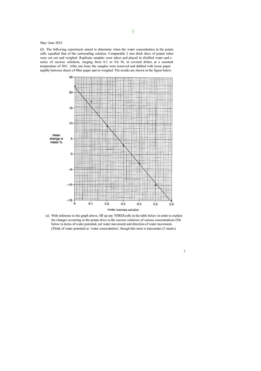 Membrane Structure and Transport Worksheet with Answers - Page 8