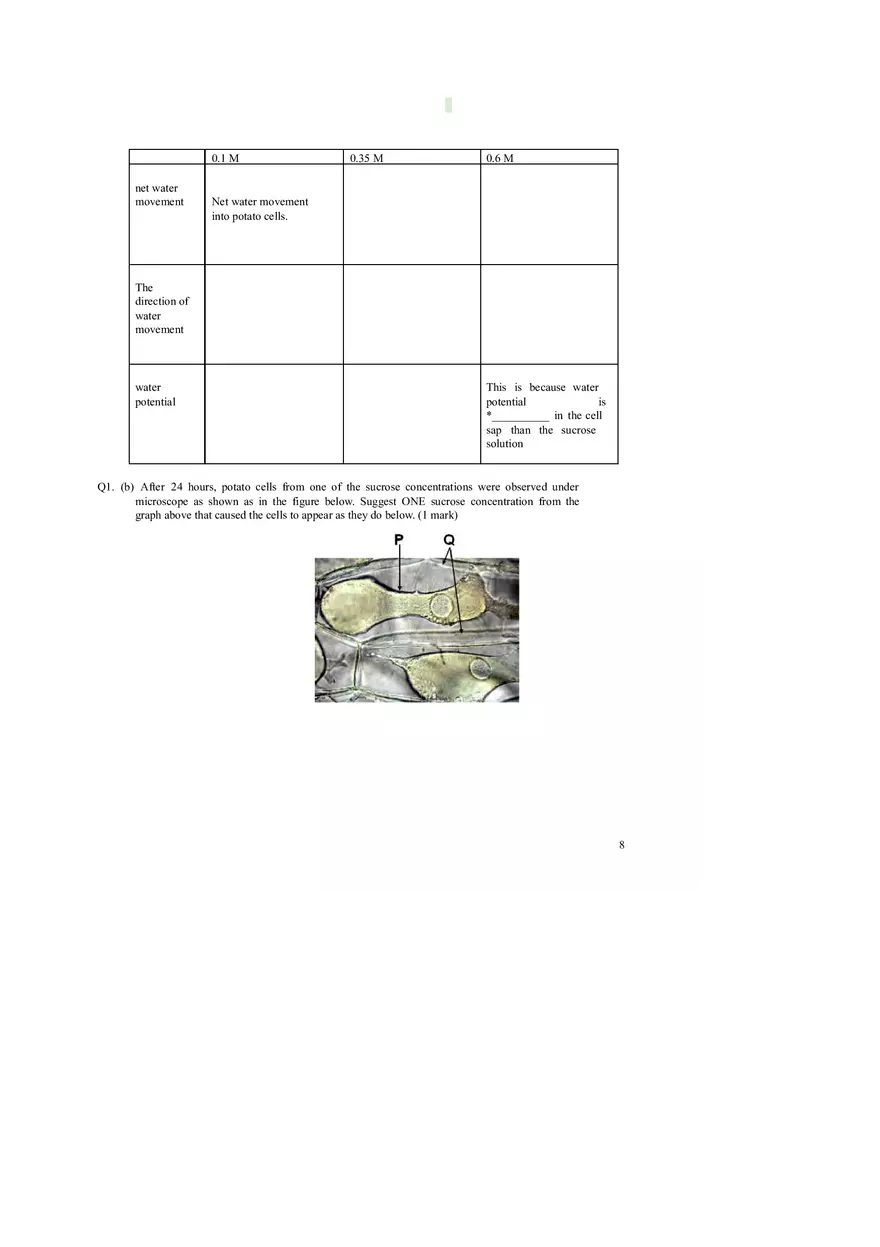 Membrane Structure and Transport Worksheet with Answers - Page 9