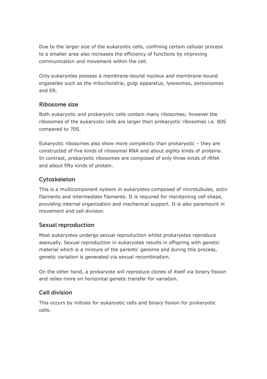 Eukaryotic and Prokaryotic Cells Similarities and Differences - Page 5