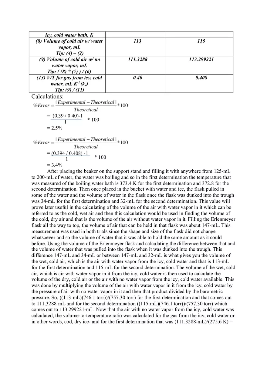 Charles’s Law Lab Report - Page 4