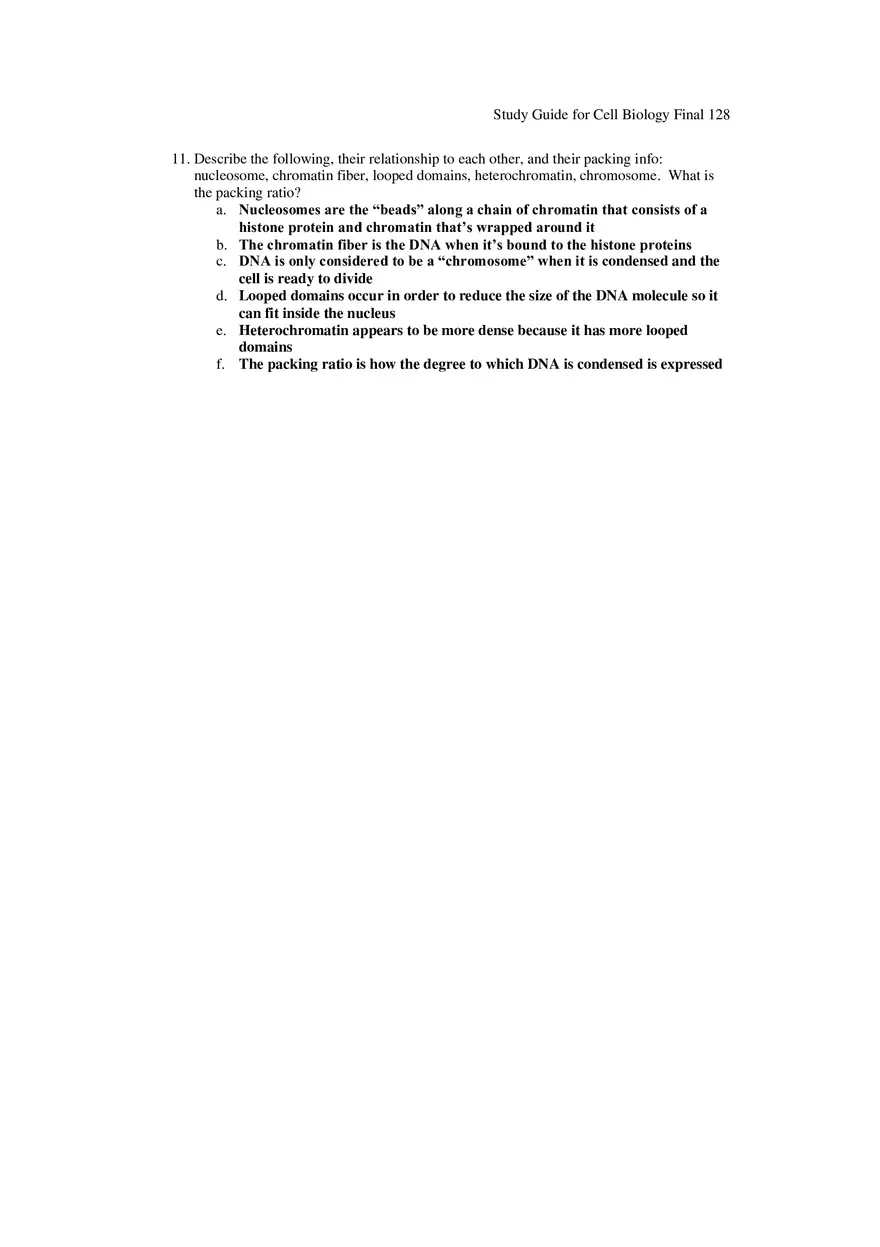 Study Guide for Cell Biology Final Part 11 - Page 7