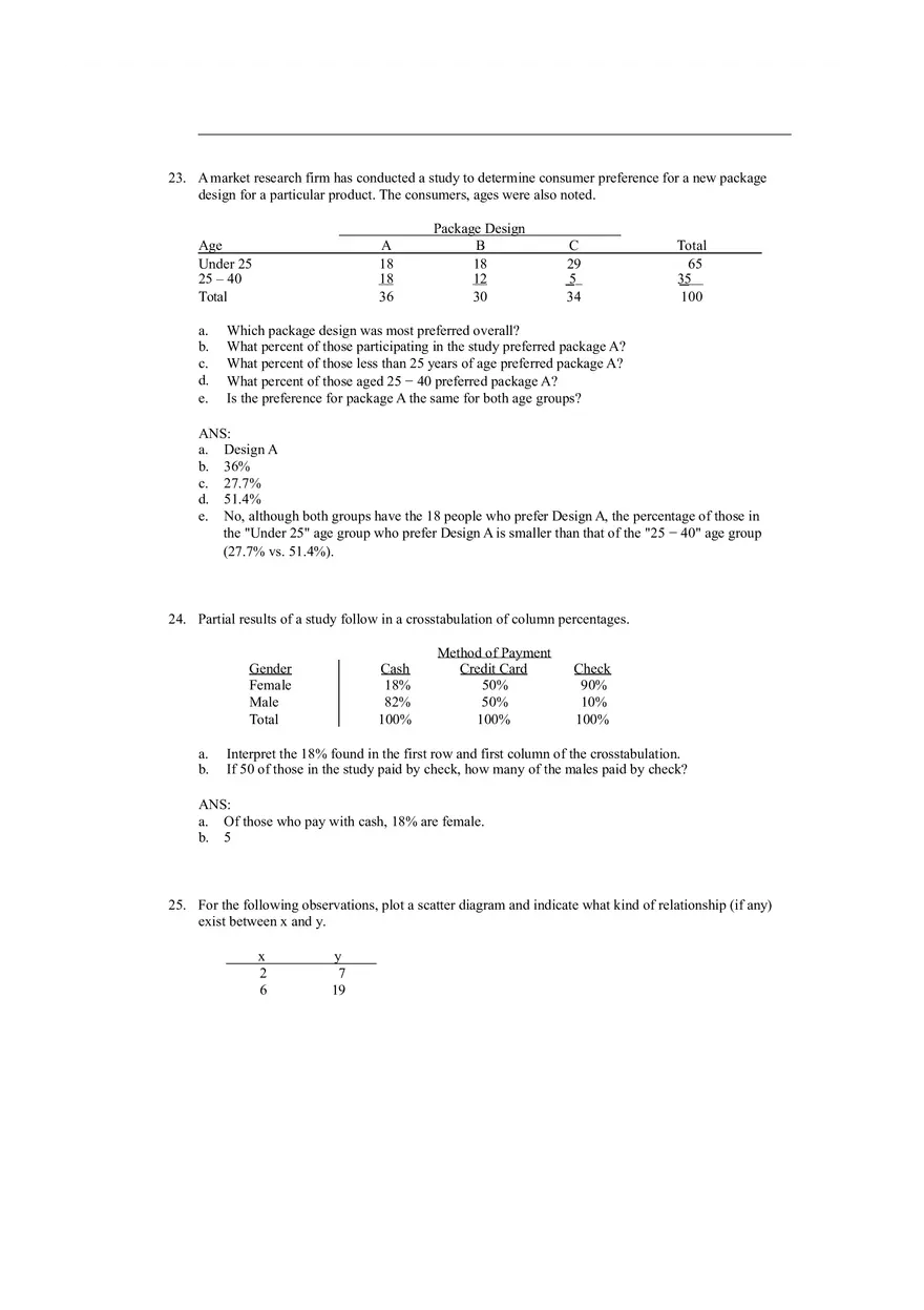 Descriptive Statistics - Tabular and Graphical Displays Chapter 2 Answers 3 - Page 1