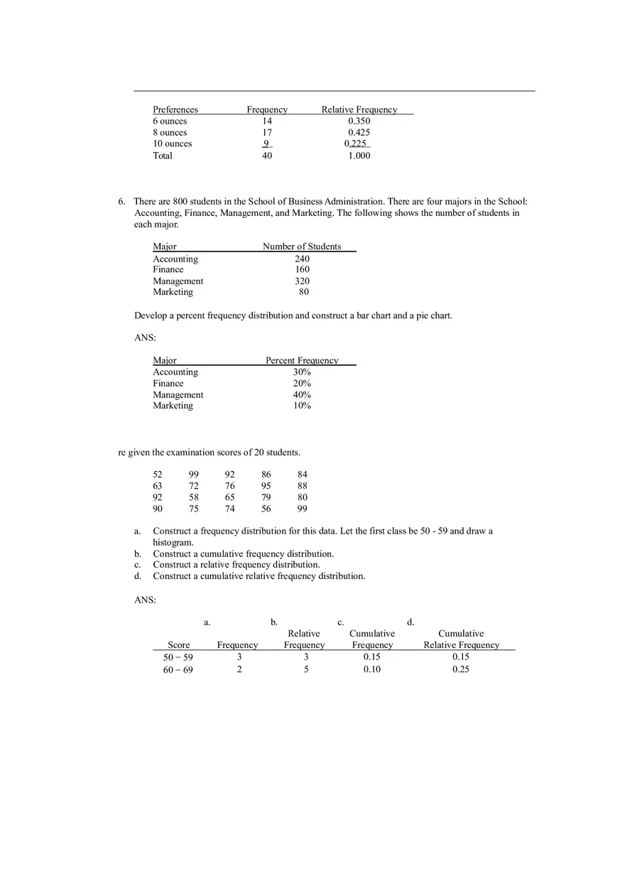 Descriptive Statistics - Tabular and Graphical Displays Chapter 2 Answers 2 - Page 8