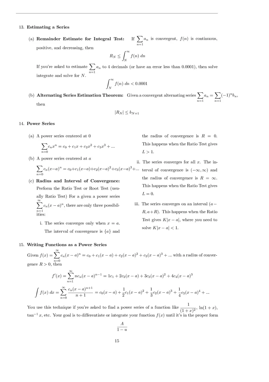 Math - Some Algebra Review - Page 7