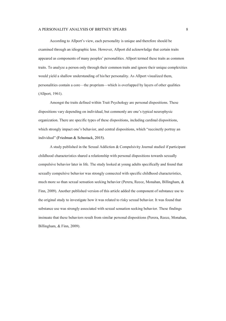 A Personality Analysis of Britney Spears - Page 8